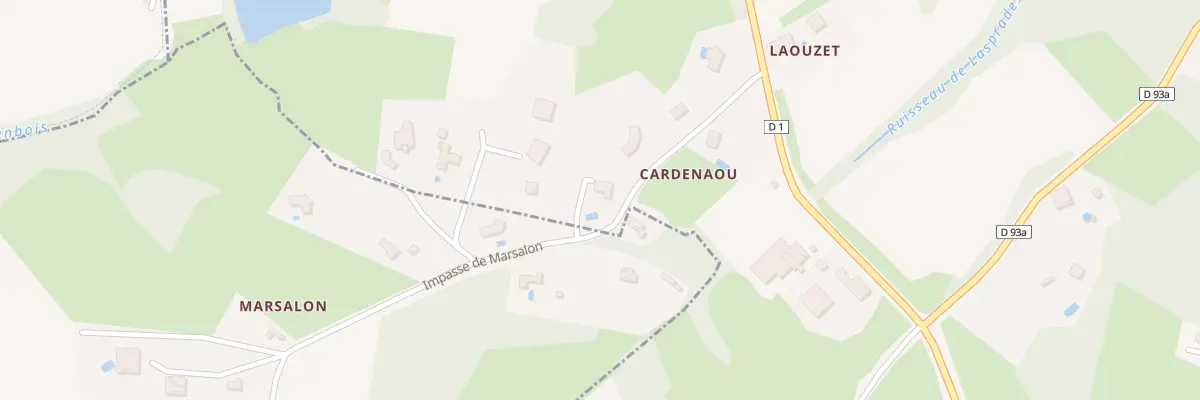 Plan du 20A Cardenaou à Puysségur