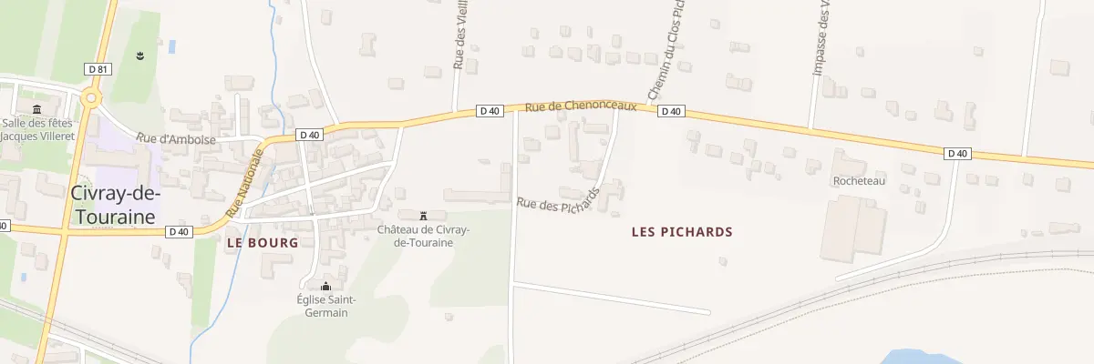 Plan du 3 Rue de la Chaussée à Civray-de-Touraine