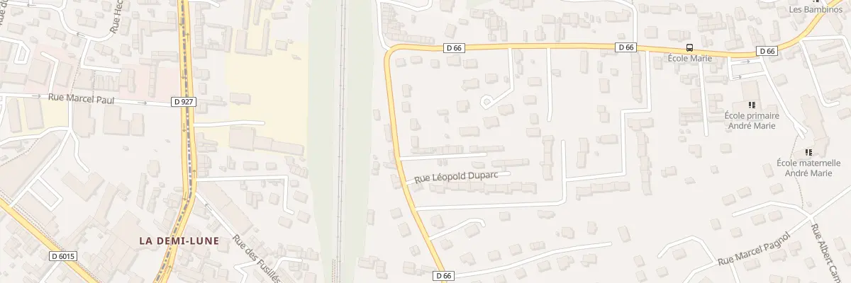 Plan du 22 Rue Léopold Duparc à Notre-Dame-de-Bondeville