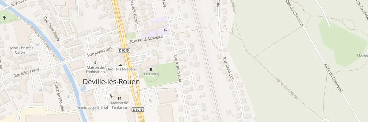 Plan du 28 Rue Joseph Hue à Déville-lès-Rouen