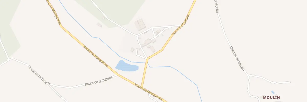 Plan du 133 Rte de Gaillard à Masquières