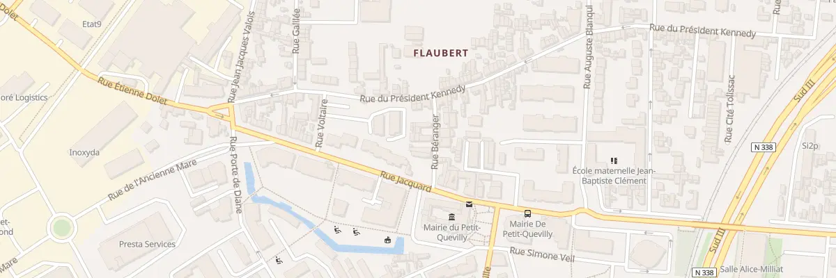 Plan du 4 Rue Beranger au Petit-Quevilly