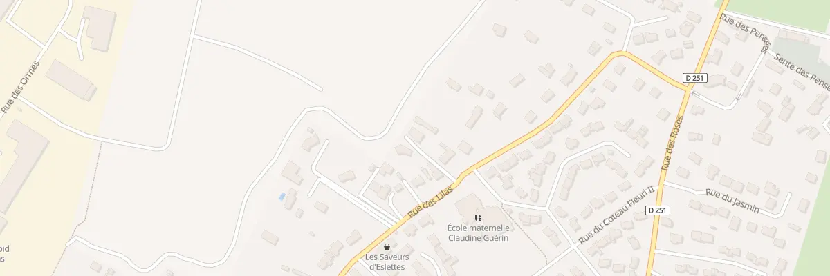 Plan du 63B Rue des Lilas à Eslettes