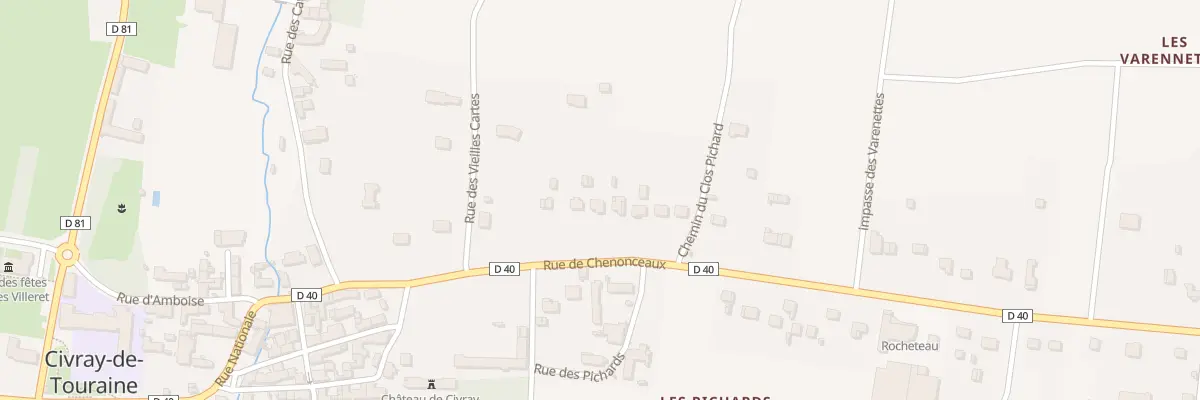 Plan du 15 Rue de Chenonceaux à Civray-de-Touraine