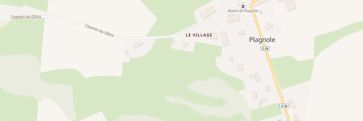 Plan du 225 Che du Gibra à Plagnole