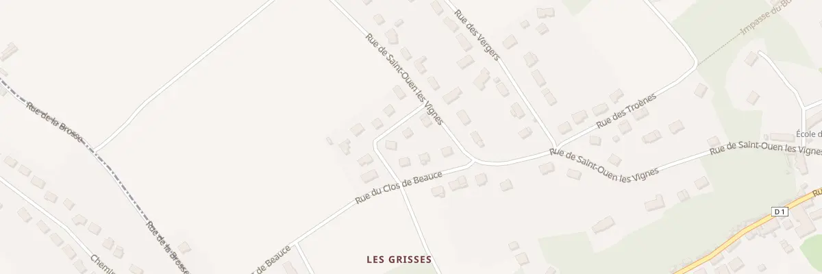 Plan du 10 Rue du Clos de Beauce à Cangey