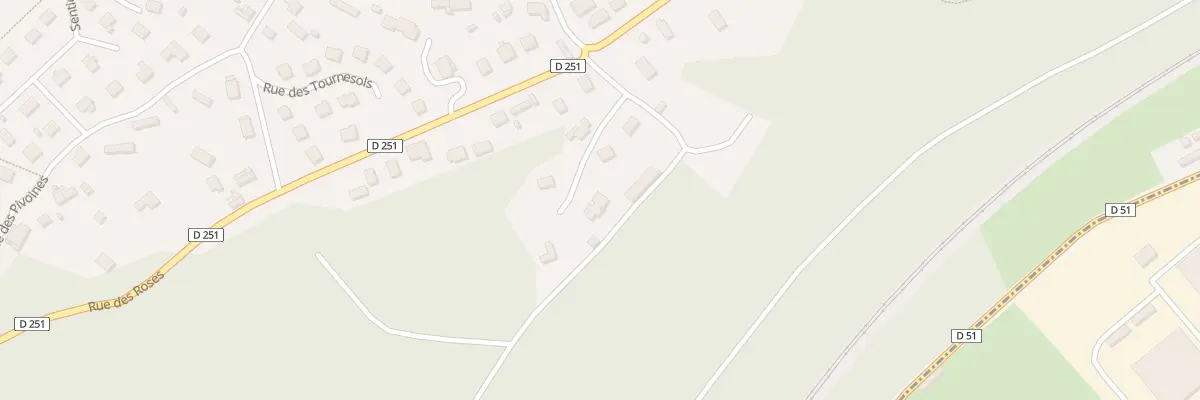 Plan du 55A Rue des Roses à Eslettes