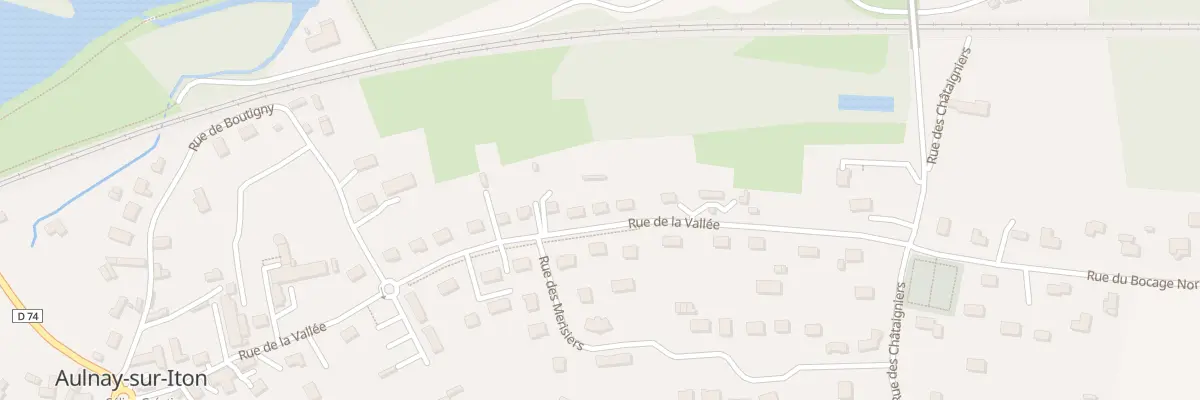Plan du 25 Rue de la Vallée à Aulnay-sur-Iton