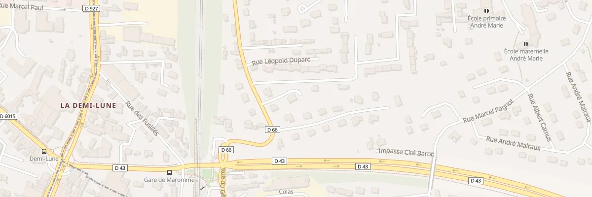 Plan du 6 Rue Léopold Duparc à Notre-Dame-de-Bondeville