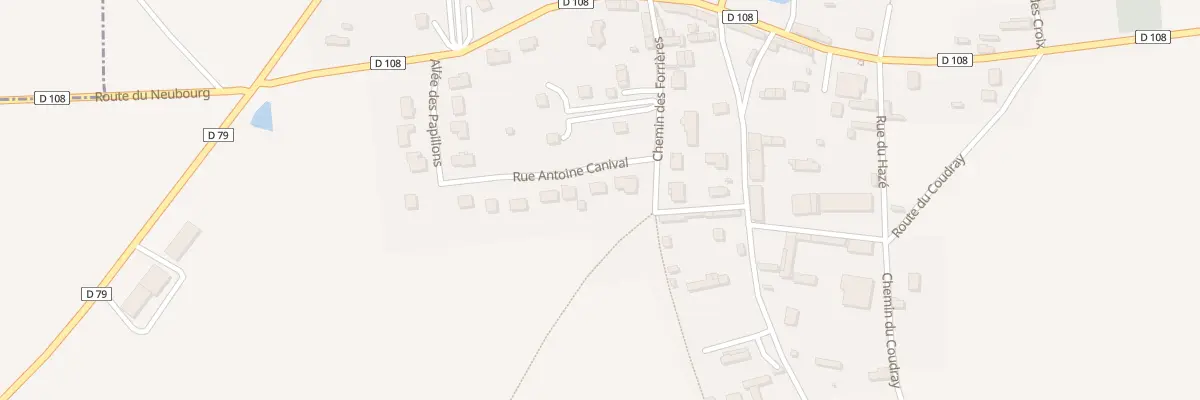 Plan du 2 Rue Antoine Canival à Surtauville