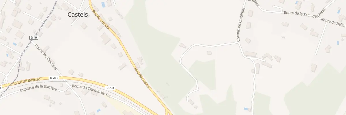 Plan du 274 Che de Crabidou à Castels et Bézenac