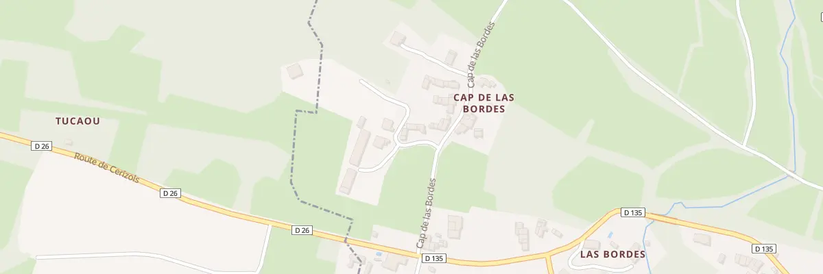 Plan du 8 Cap de Las Bordes à Cérizols