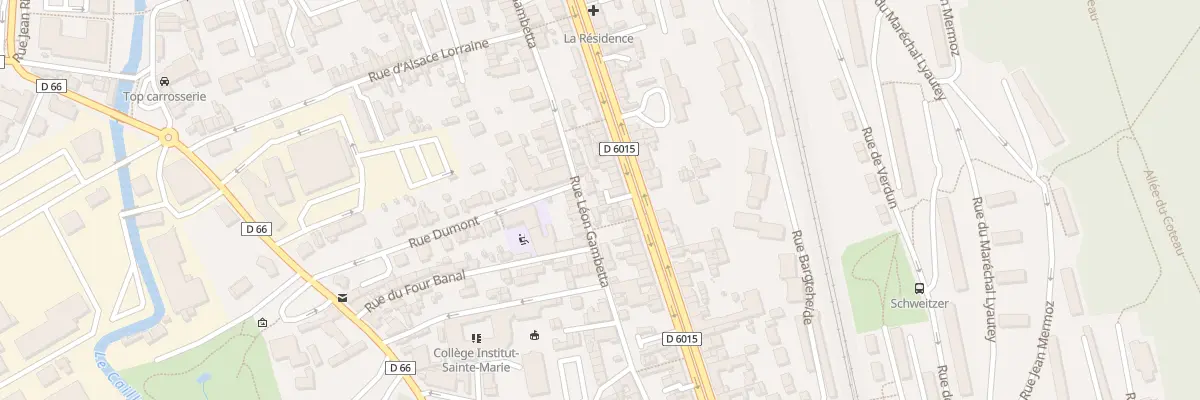 Plan du 22 Rue Gambetta à Déville-lès-Rouen