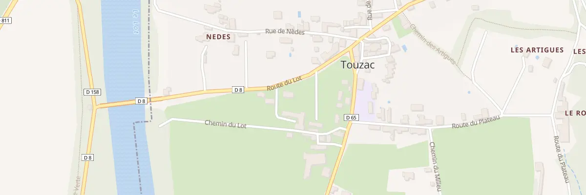 Plan du 232 Rte du Lot à Touzac