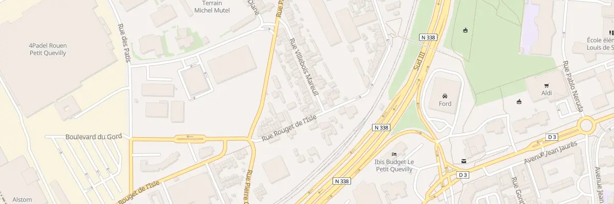 Plan du 3 Rue Villebois Mareuil au Petit-Quevilly