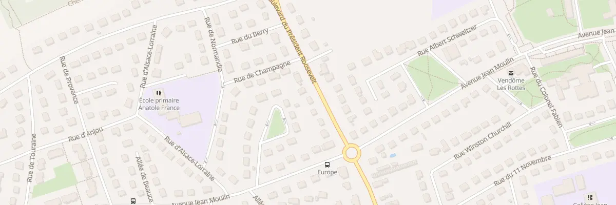 Plan du 712 Bd du Pdt Roosevelt à Vendôme