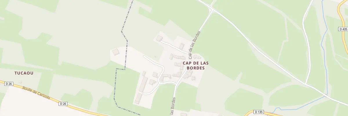 Plan du 7 Cap de Las Bordes à Cérizols