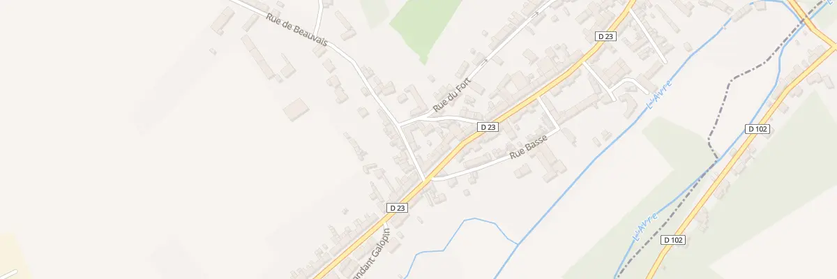 Plan du 23 Rue du Fort à Tillières-sur-Avre