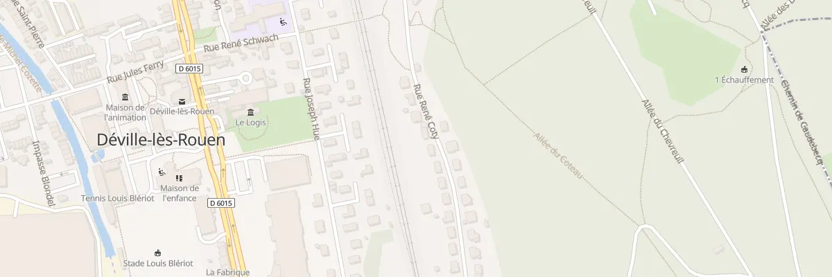 Plan du 43 Rue René Coty à Déville-lès-Rouen