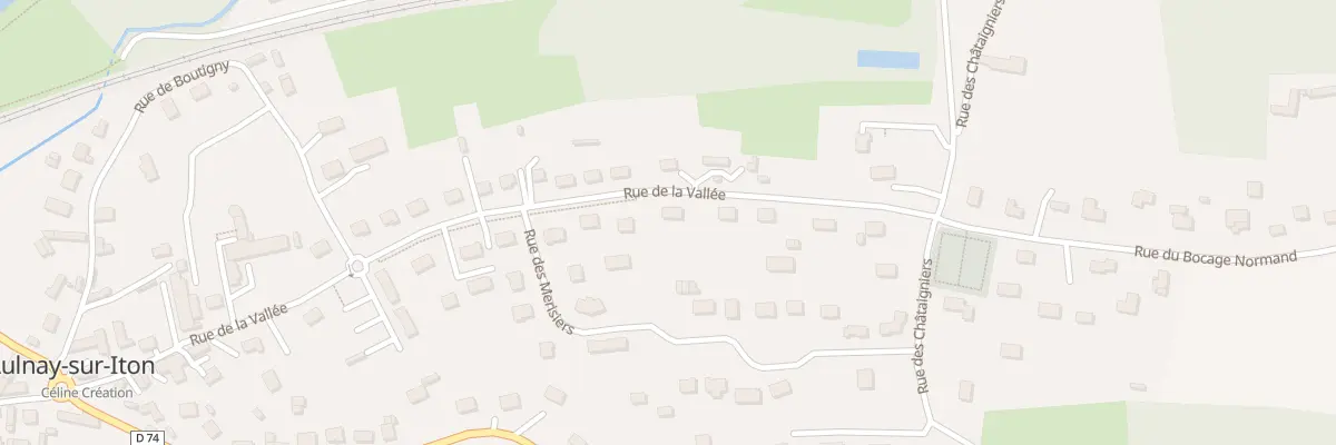 Plan du 14 Rue de la Vallée à Aulnay-sur-Iton