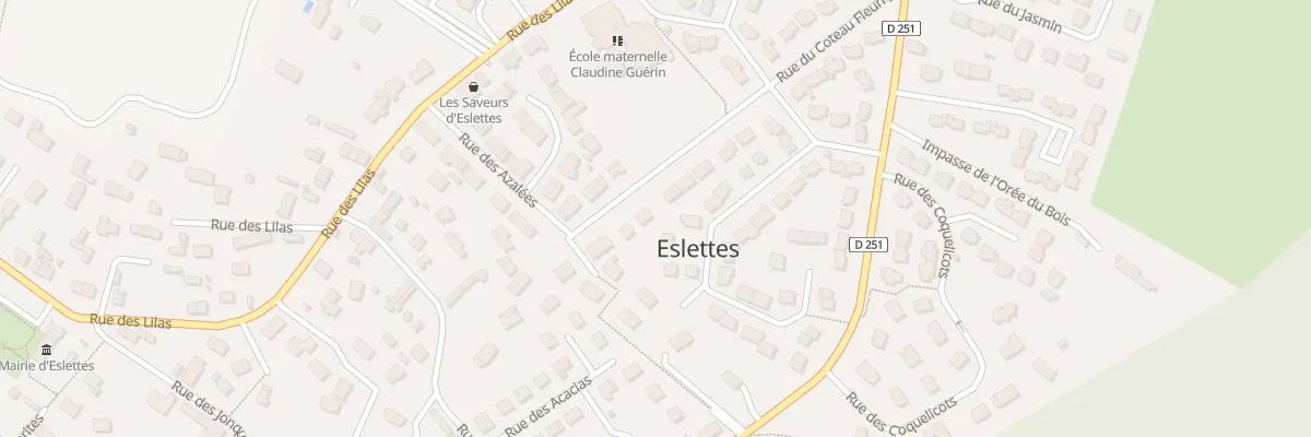 Plan du 21 Av des Bruyères à Eslettes