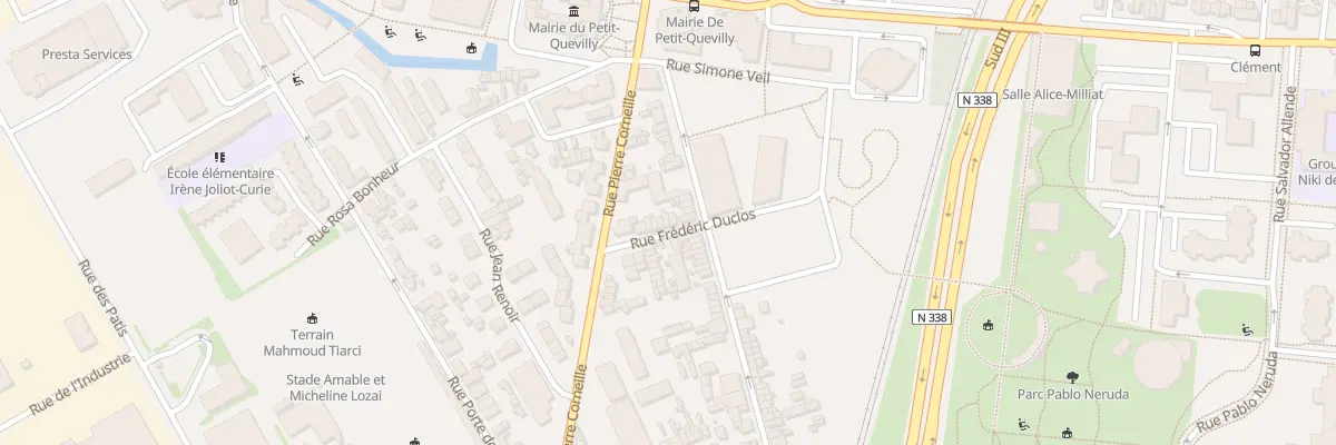 Plan du 11 Rue Frederic Duclos au Petit-Quevilly