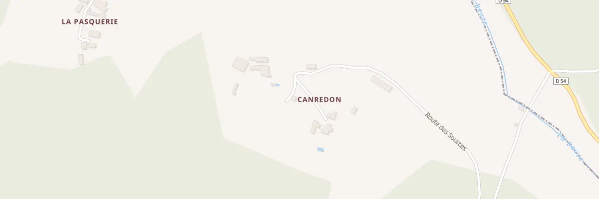 Plan du 15 Canredon à Orliac