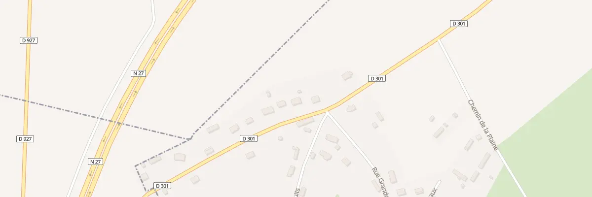 Plan du 287 Rue Fonds de Saint Nicolas à Saint-Denis-sur-Scie