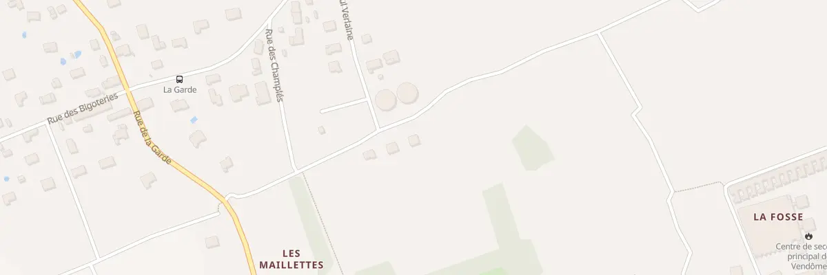 Plan du 204 Rue Paul Verlaine à Vendôme