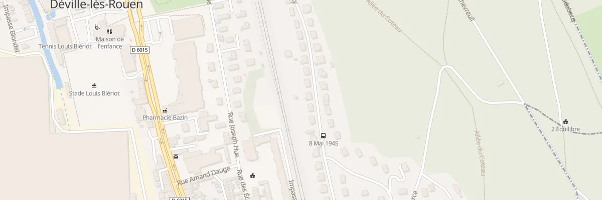 Plan du 27 Rue René Coty à Déville-lès-Rouen