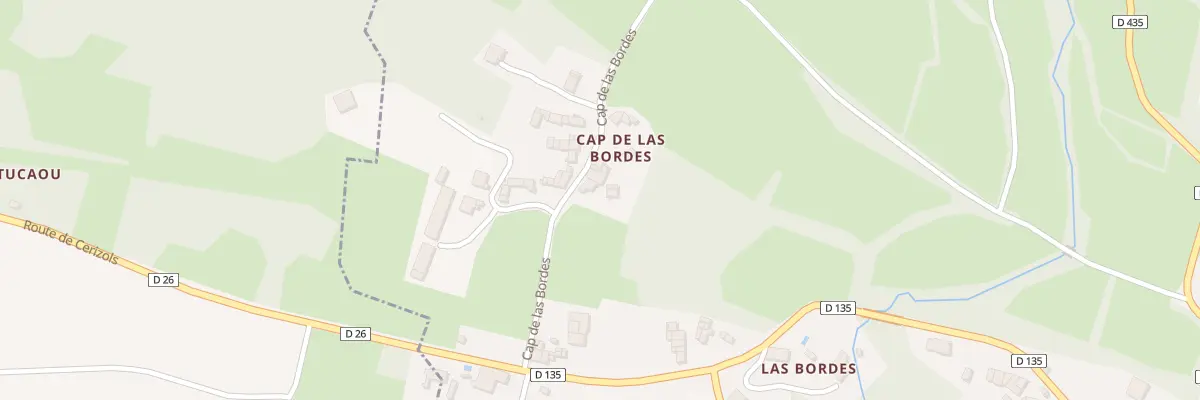 Plan du 4 Cap de Las Bordes à Cérizols