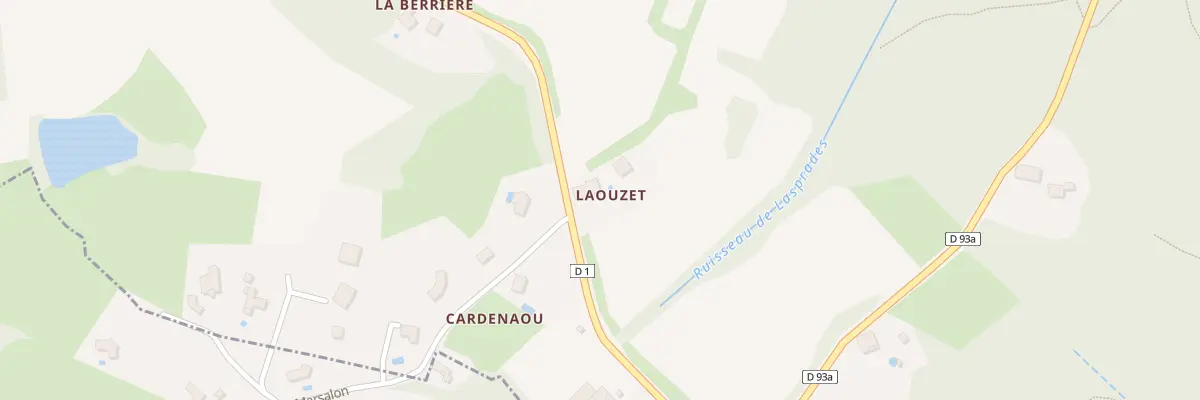 Plan du 25 Laouzet à Puysségur