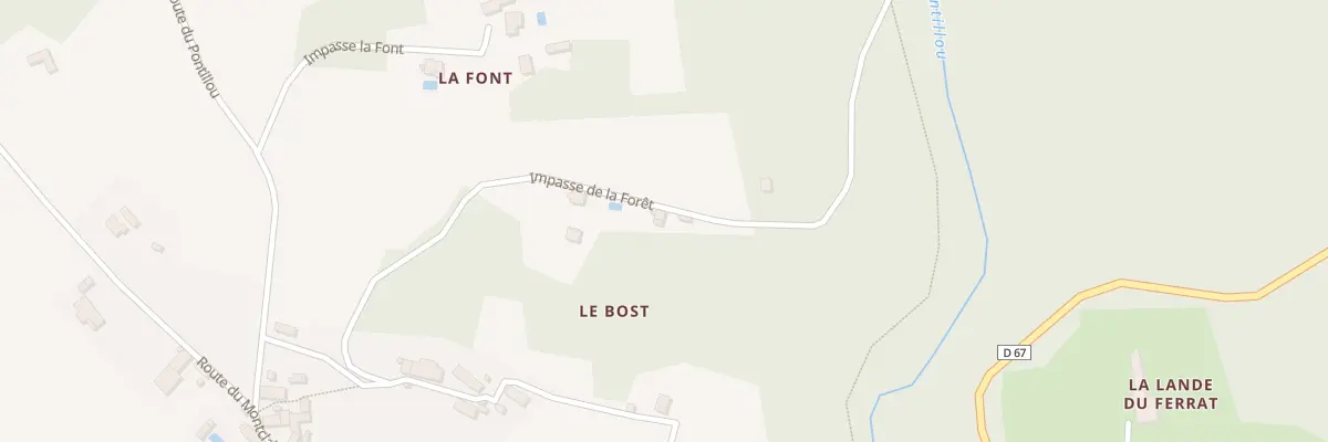 Plan du 21 Le Bost à Clermont-d’Excideuil