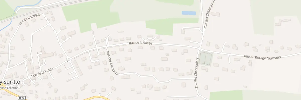 Plan du 16 Rue de la Vallée à Aulnay-sur-Iton