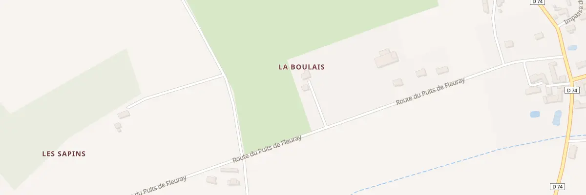 Plan du 20 Rte du Puits de Fleuray à Cangey