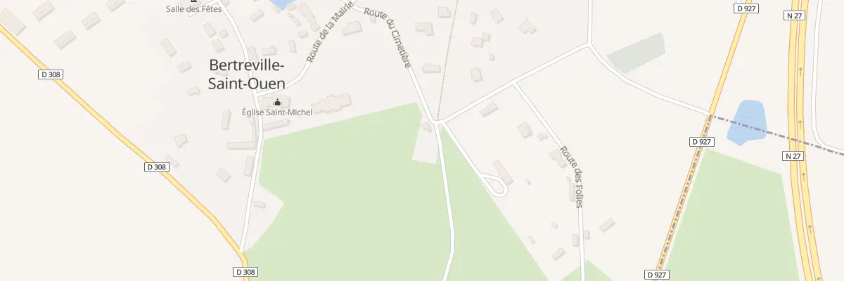 Plan du 2 Rte du Cimetiere à Bertreville-Saint-Ouen