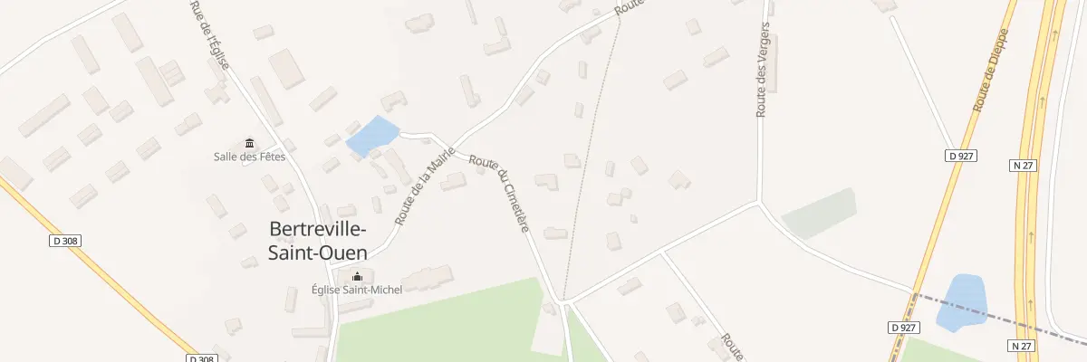 Plan du 1 Rte du Cimetiere à Bertreville-Saint-Ouen