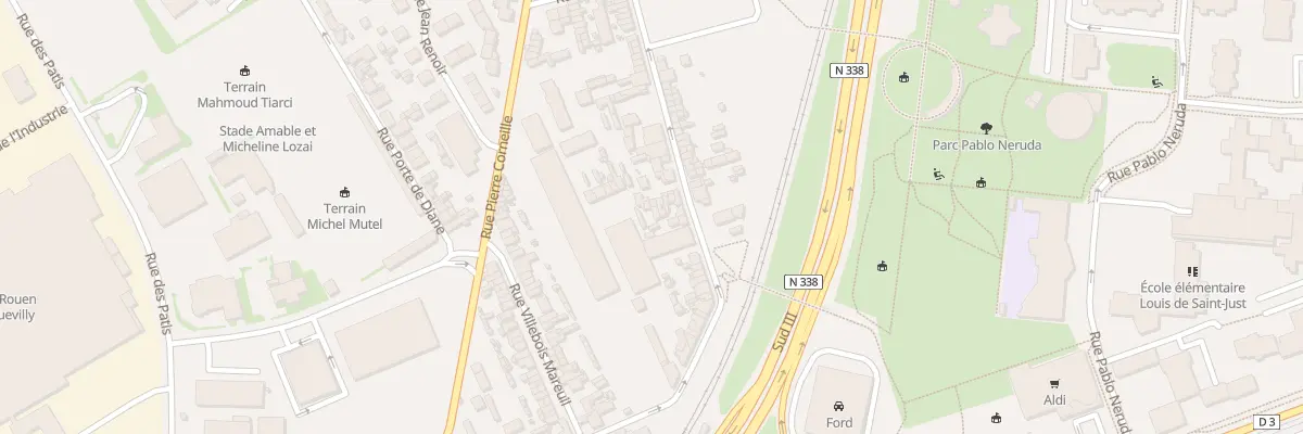 Plan du 92A Rue des Freres Delattre au Petit-Quevilly