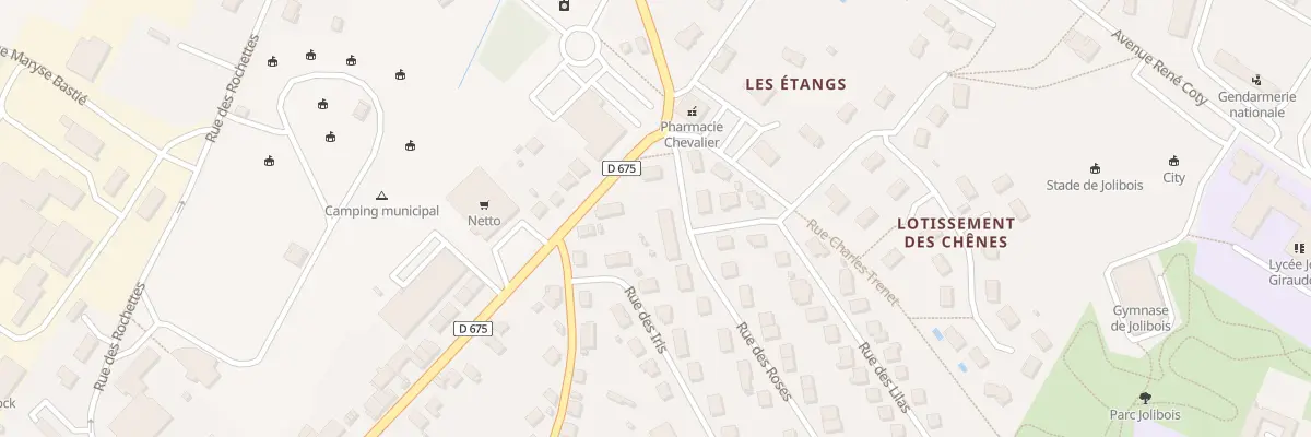 Plan du 61 Rue des Roses à Bellac
