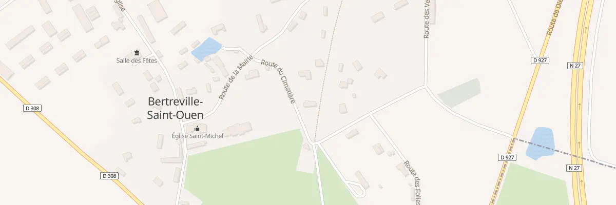 Plan du 3 Rte du Cimetiere à Bertreville-Saint-Ouen