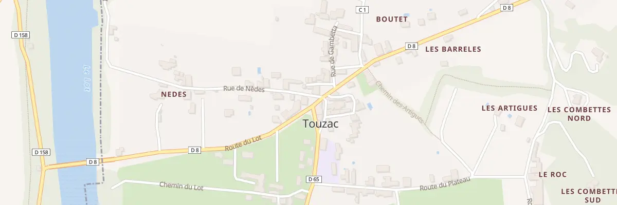 Plan du 5043 Touzac à Touzac