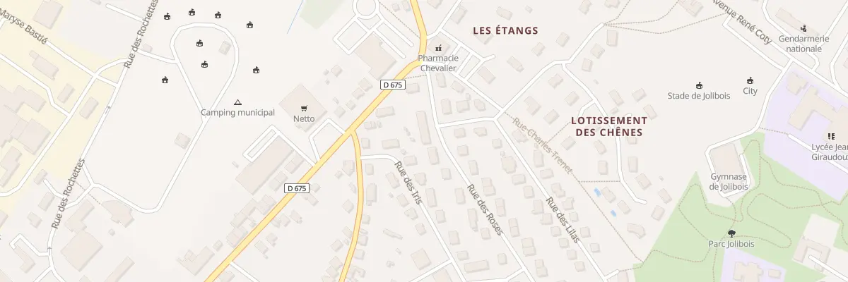 Plan du 55 Rue des Roses à Bellac