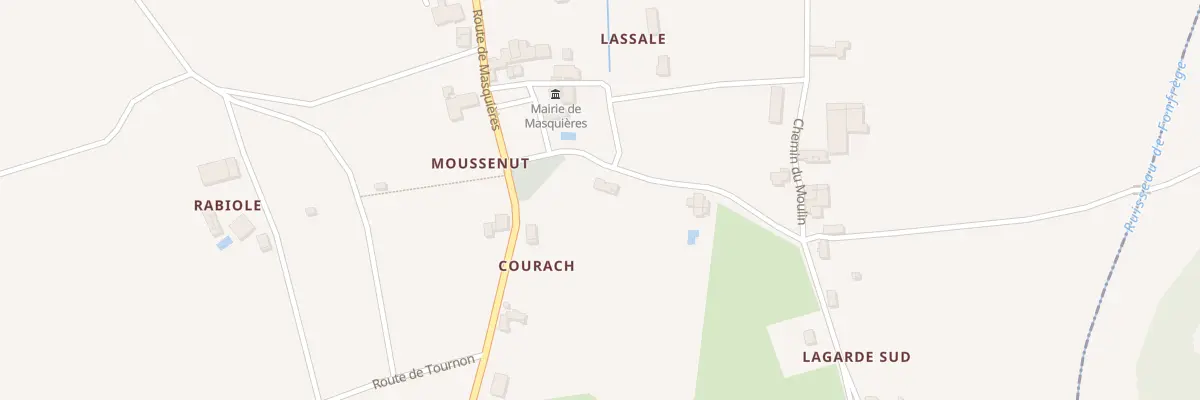 Plan du 5060 Courach à Masquières