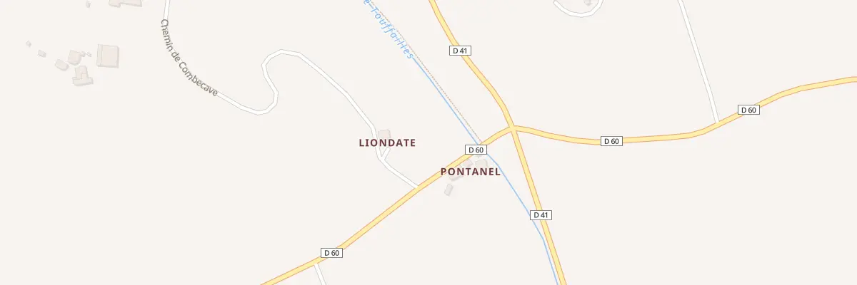 Plan du 5235 Liondate à Touffailles