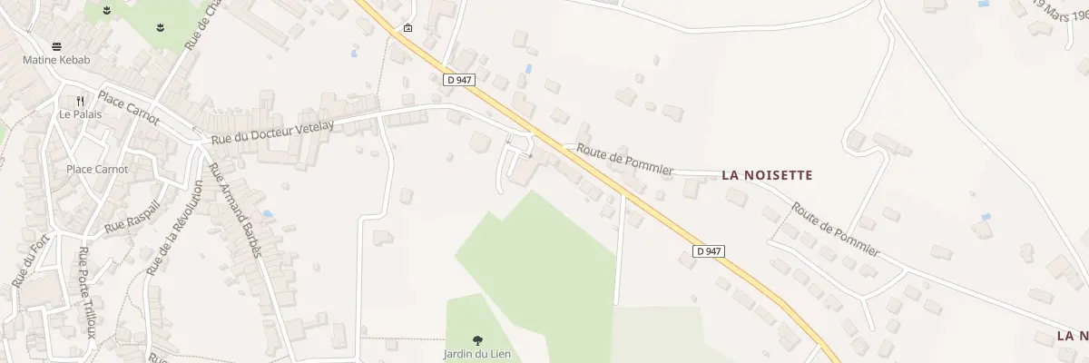 Plan du 20 Av du Maréchal Foch à Bellac