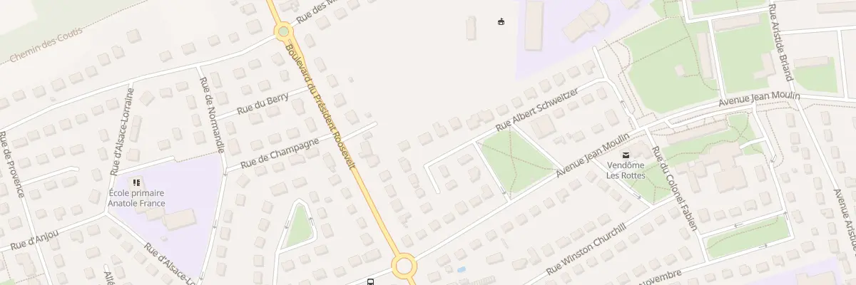 Plan du 23 Rue Albert Schweitzer à Vendôme