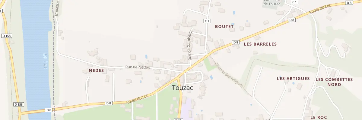 Plan du 5155 Touzac à Touzac