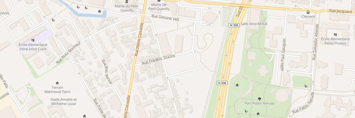 Plan du 18 Rue Frederic Duclos au Petit-Quevilly