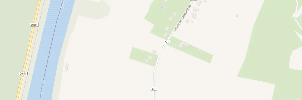Plan du 729 Rte de Lascombes à Touzac