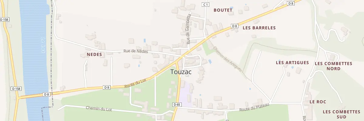 Plan du 5002 Touzac à Touzac
